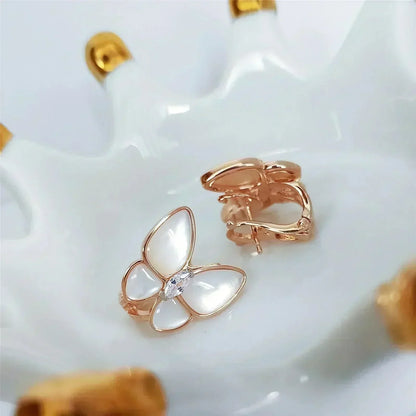 [sparkle Jewelry ]BUTTERFLY MOP DIAMOND EARRINGS