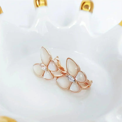 [sparkle Jewelry ]BUTTERFLY MOP DIAMOND EARRINGS