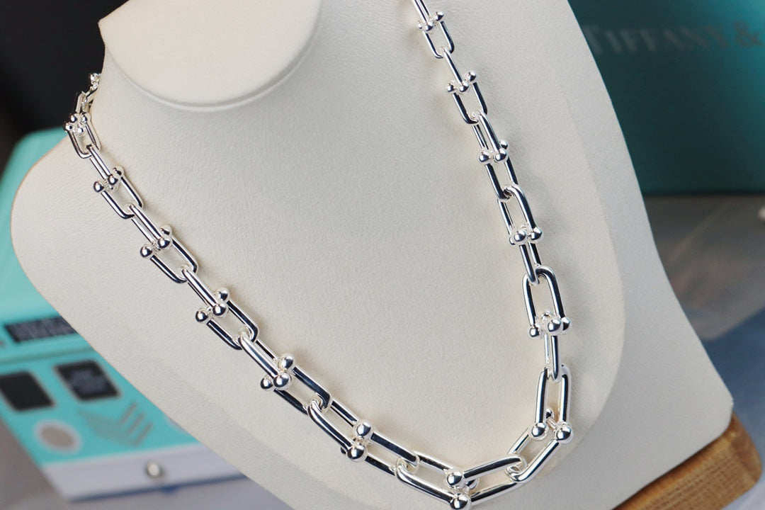 [Sparkle Jewelry]HARDWEAR LINK SILVER NECKLACE