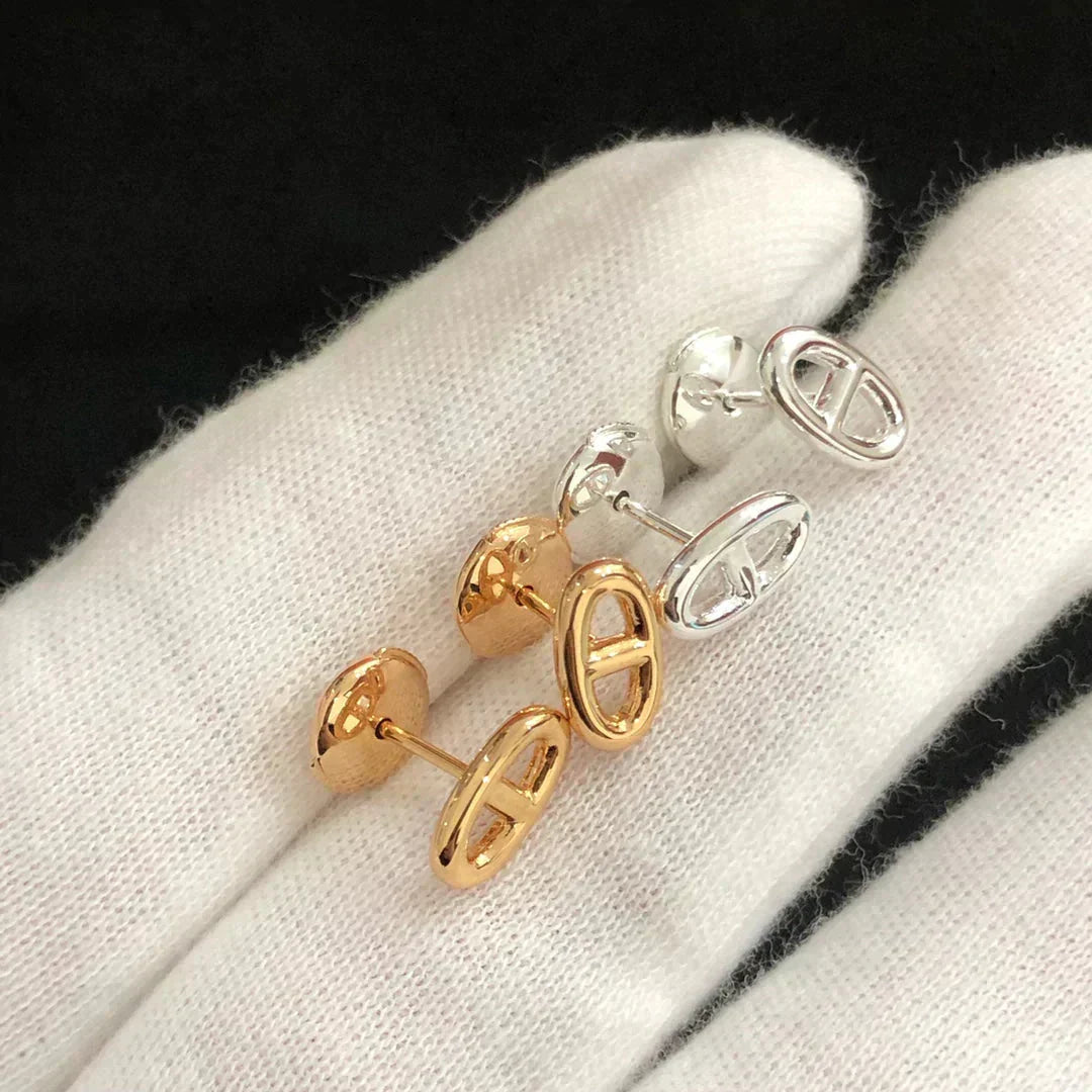 [Sparkle]KLEINE KETTENOHRRINGE GOLD UND SILBER