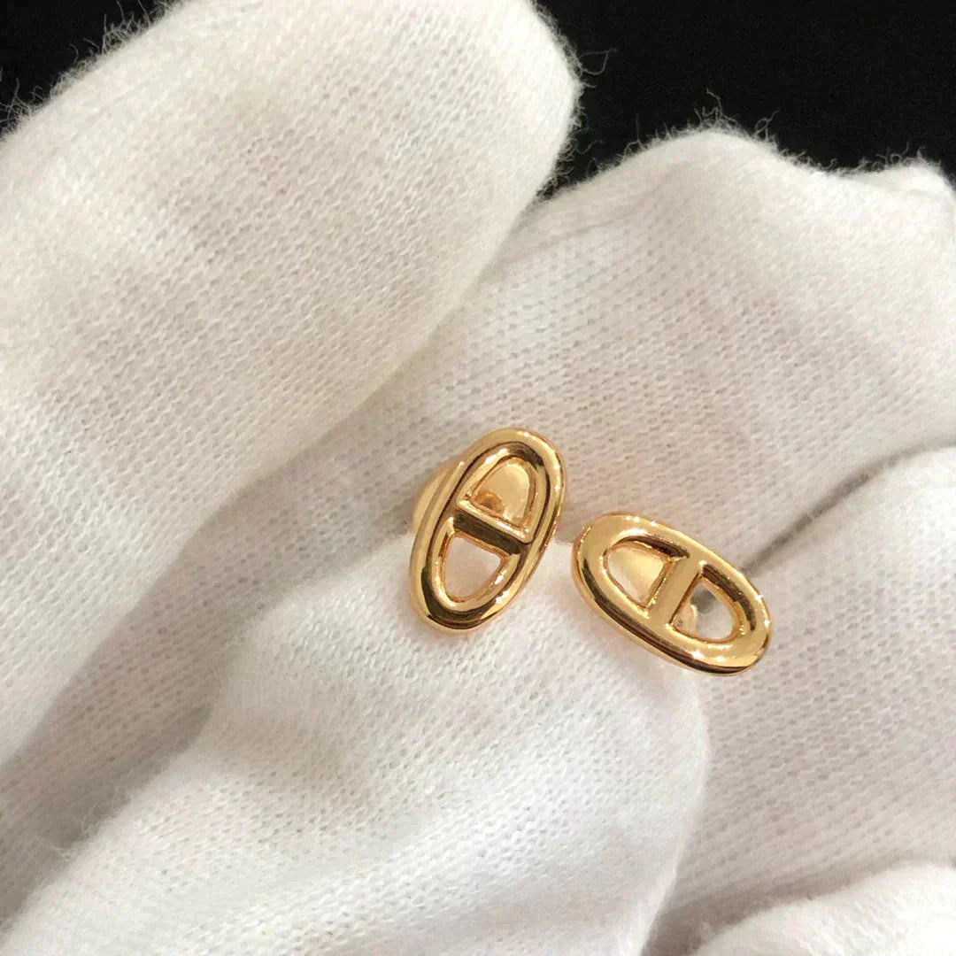 [Sparkle]KLEINE KETTENOHRRINGE GOLD UND SILBER