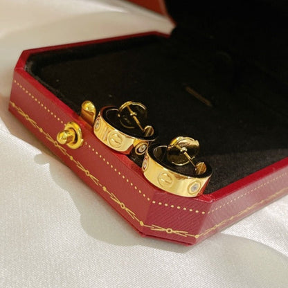 [sparkle Jewelery]LOVE EARRINGS 5.7MM 2 DIAMONDS