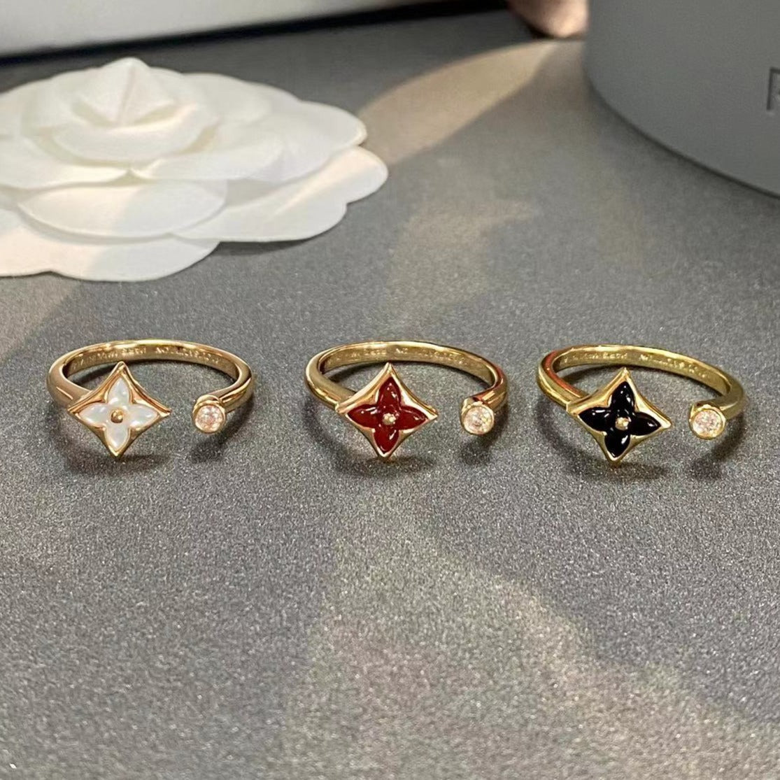 [sparkle Jewelry ]STAR 1 DIAMOND OPEN RING