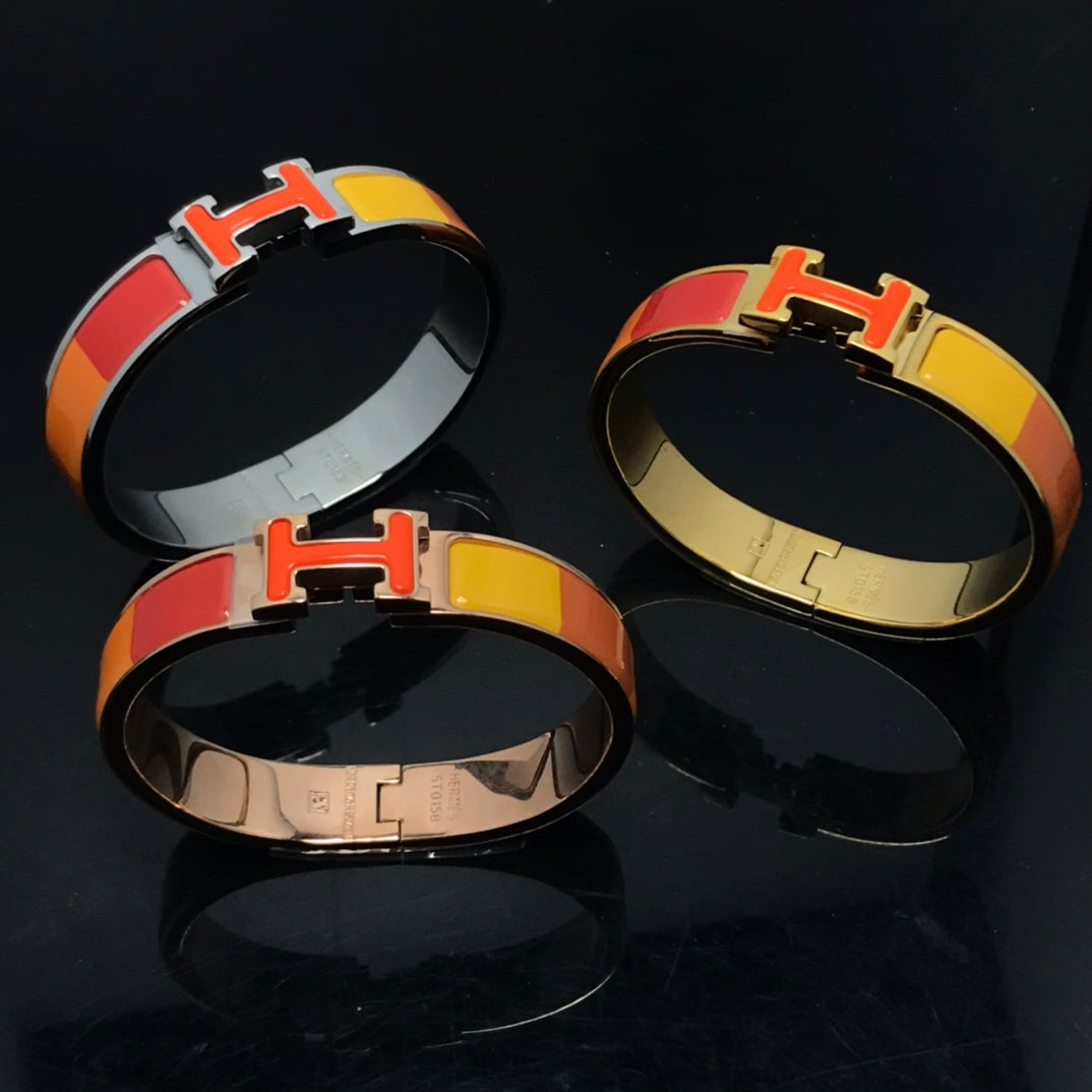 [sparkle Jewelry ]H BRACELET ORANGE RAINBOW CERAMIC