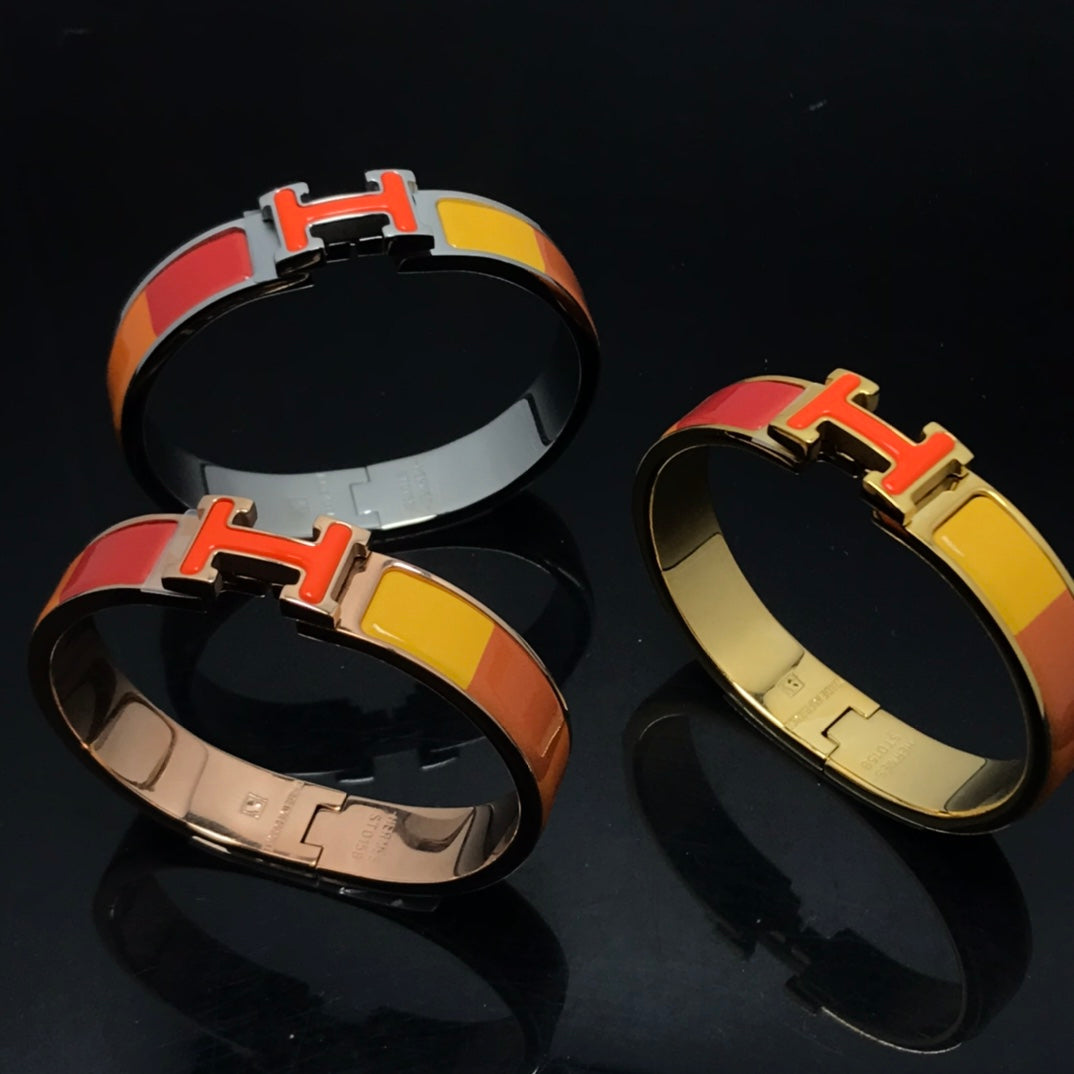 [sparkle Jewelry ]H BRACELET ORANGE RAINBOW CERAMIC