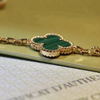 [sparkle Jewelry ] CLOVER 5 MOTIF MALACHITE BRACELET COLLECTION