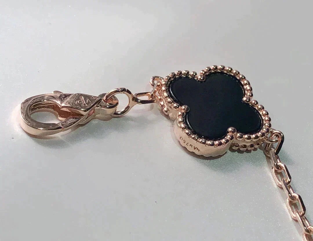 [sparkle Jewelry ]CLOVER 5 MOTIFS MULTICOLOR BRACELET