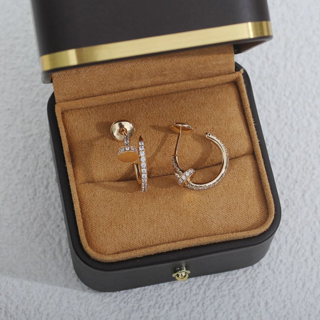 [sparkle Jewelery]JUSTE FULL DIAMOND SMALL EARRINGS
