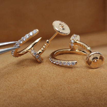 [sparkle Jewelery]JUSTE FULL DIAMOND SMALL EARRINGS