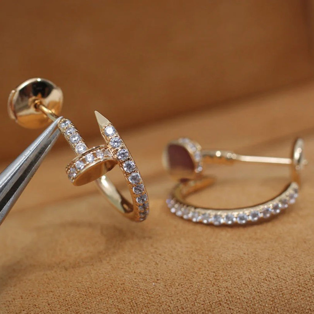 [sparkle Jewelery]JUSTE FULL DIAMOND SMALL EARRINGS