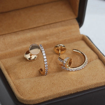 [sparkle Jewelery]JUSTE FULL DIAMOND SMALL EARRINGS