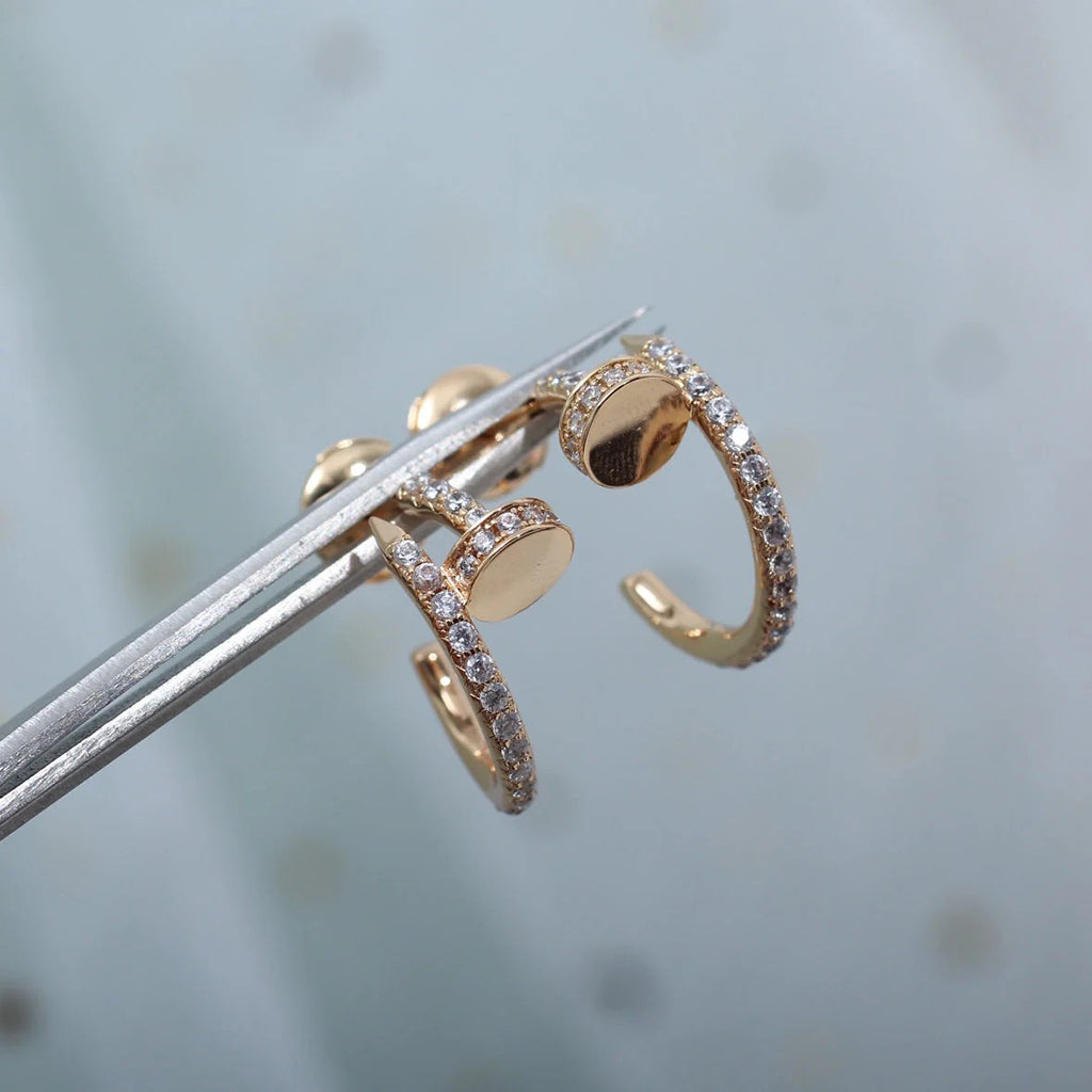 [sparkle Jewelery]JUSTE FULL DIAMOND SMALL EARRINGS