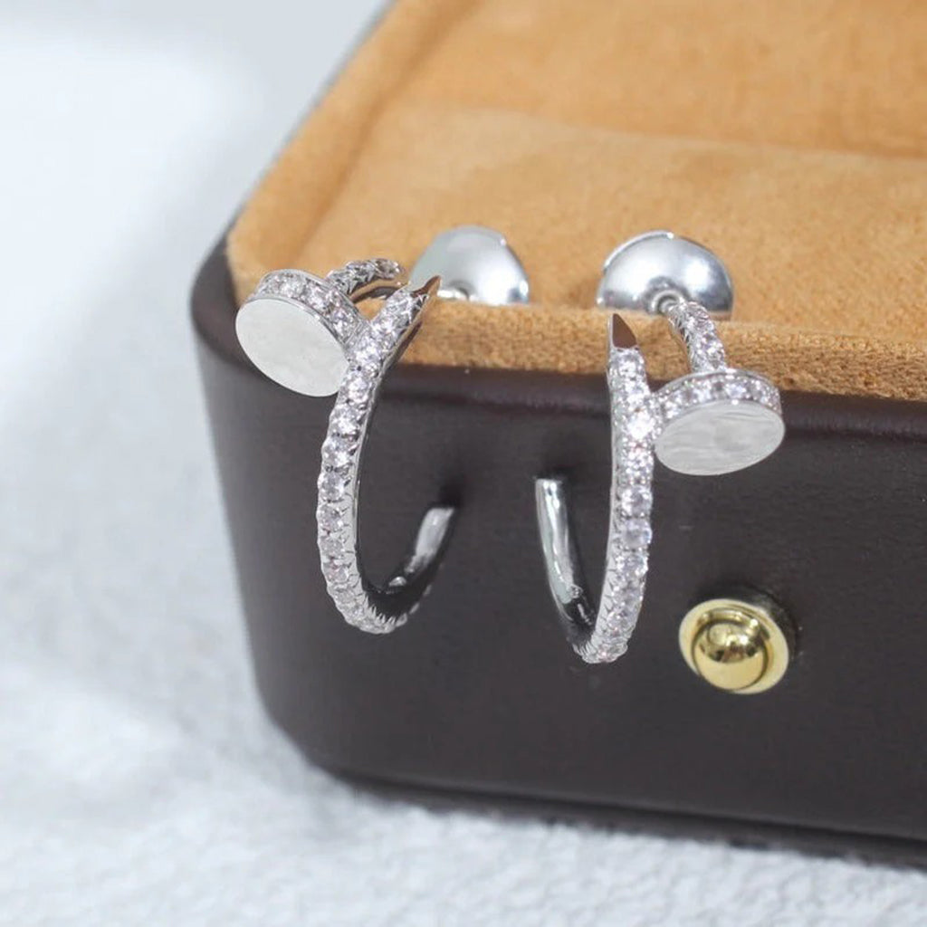[sparkle Jewelery]JUSTE FULL DIAMOND SMALL EARRINGS