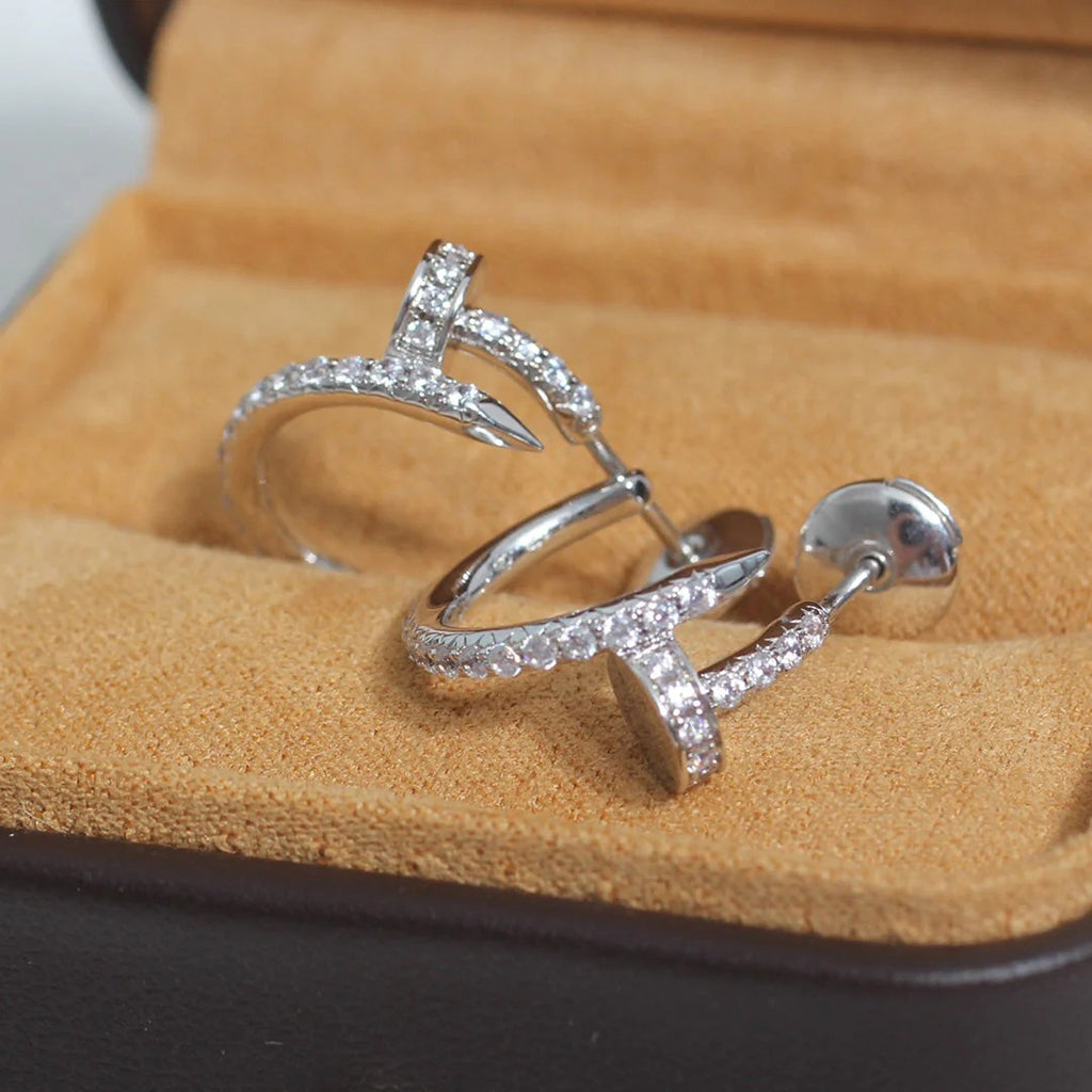 [sparkle Jewelery]JUSTE FULL DIAMOND SMALL EARRINGS
