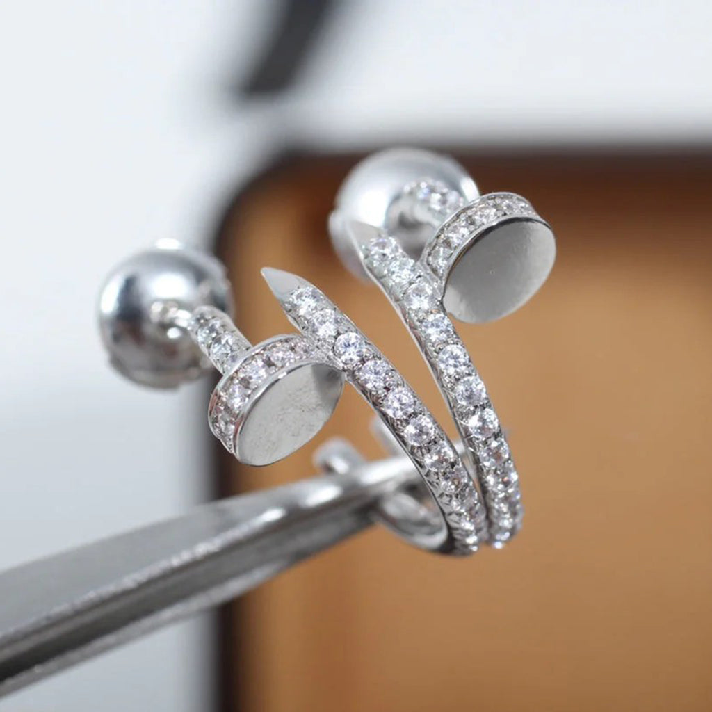 [sparkle Jewelery]JUSTE FULL DIAMOND SMALL EARRINGS