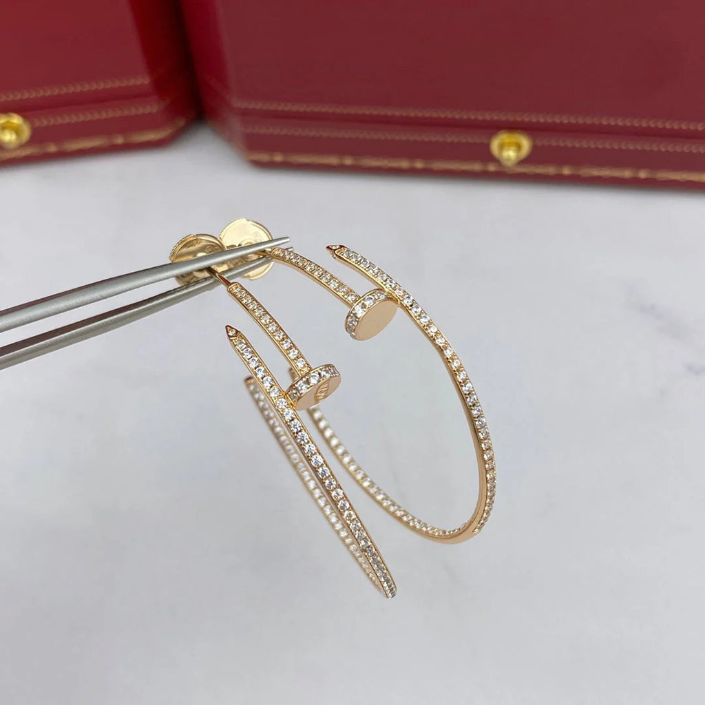 [sparkle Jewelery]JUSTE FULL DIAMOND LARGE EARRINGS