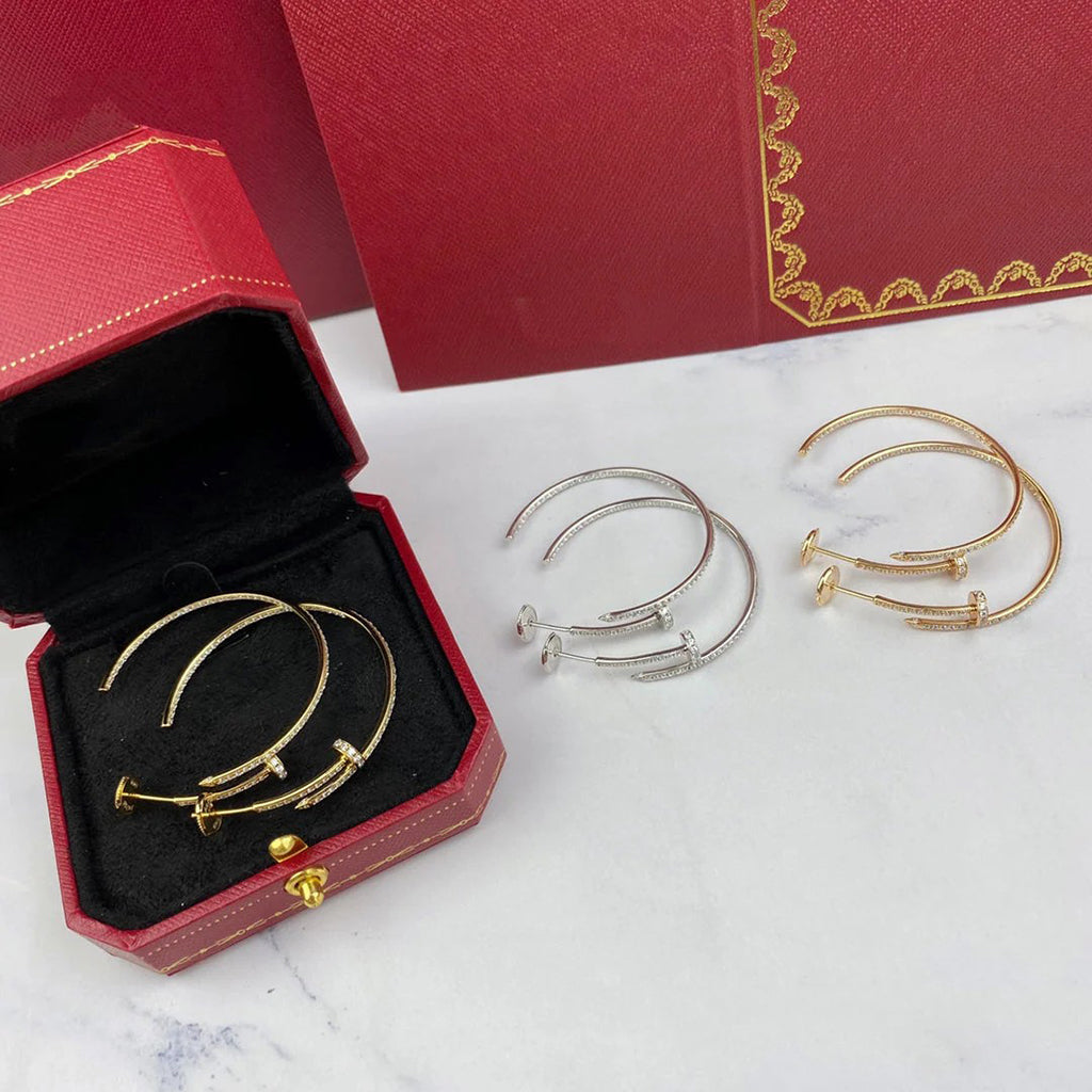 [sparkle Jewelery]JUSTE FULL DIAMOND LARGE EARRINGS