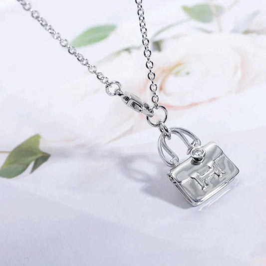 [Sparkle]SILBERNE HALSKEKETTE MIT AMULETTANHÄNGER
