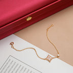 [sparkle Jewelry ]STAR 1 DIAMOND PINK GOLD BRACELET