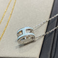 [sparkle Jewelry ]POP H LIGHT BLUE NECKLACE
