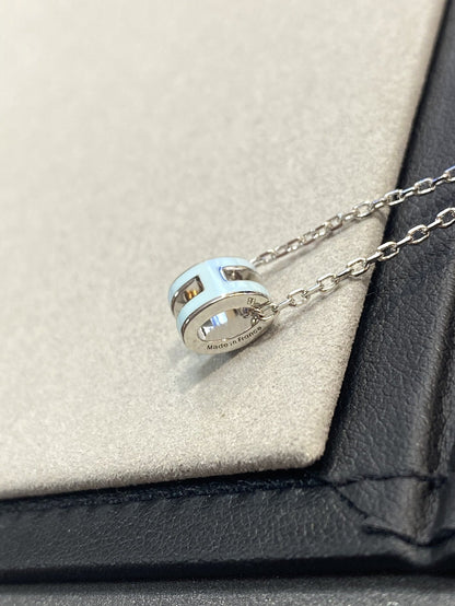 [Sparkle]POP H LIGHT BLUE NECKLACE