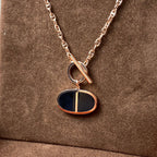 [sparkle Jewelry ]CHAINE VERSO BLACK CERAMIC NECKLACE
