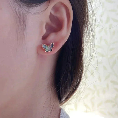 [sparkle Jewelry ]BUTTERFLY DARK MOP  EARRINGS