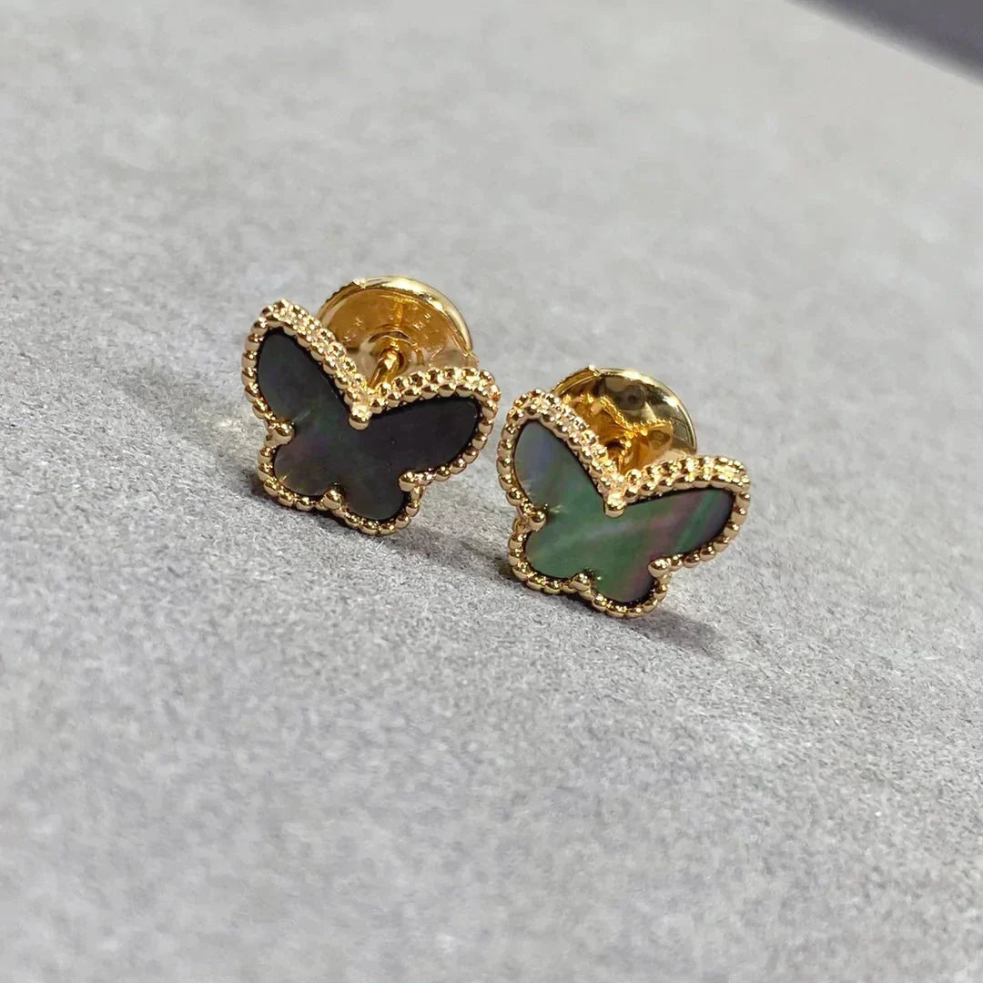[sparkle Jewelry ]BUTTERFLY DARK MOP  EARRINGS