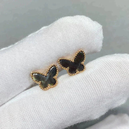 [sparkle Jewelry ]BUTTERFLY DARK MOP  EARRINGS