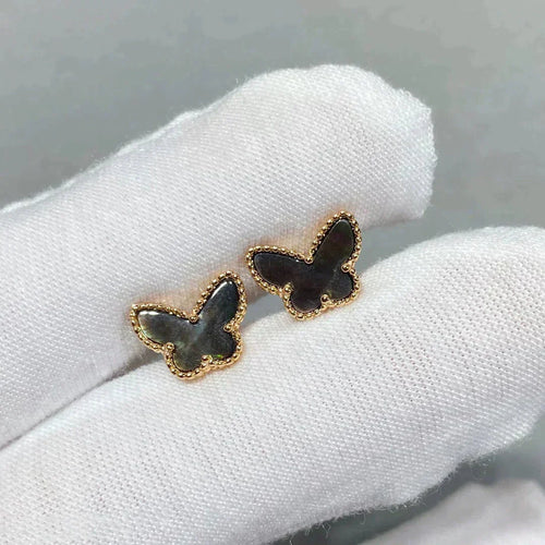 [sparkle Jewelry ]BUTTERFLY DARK MOP  EARRINGS