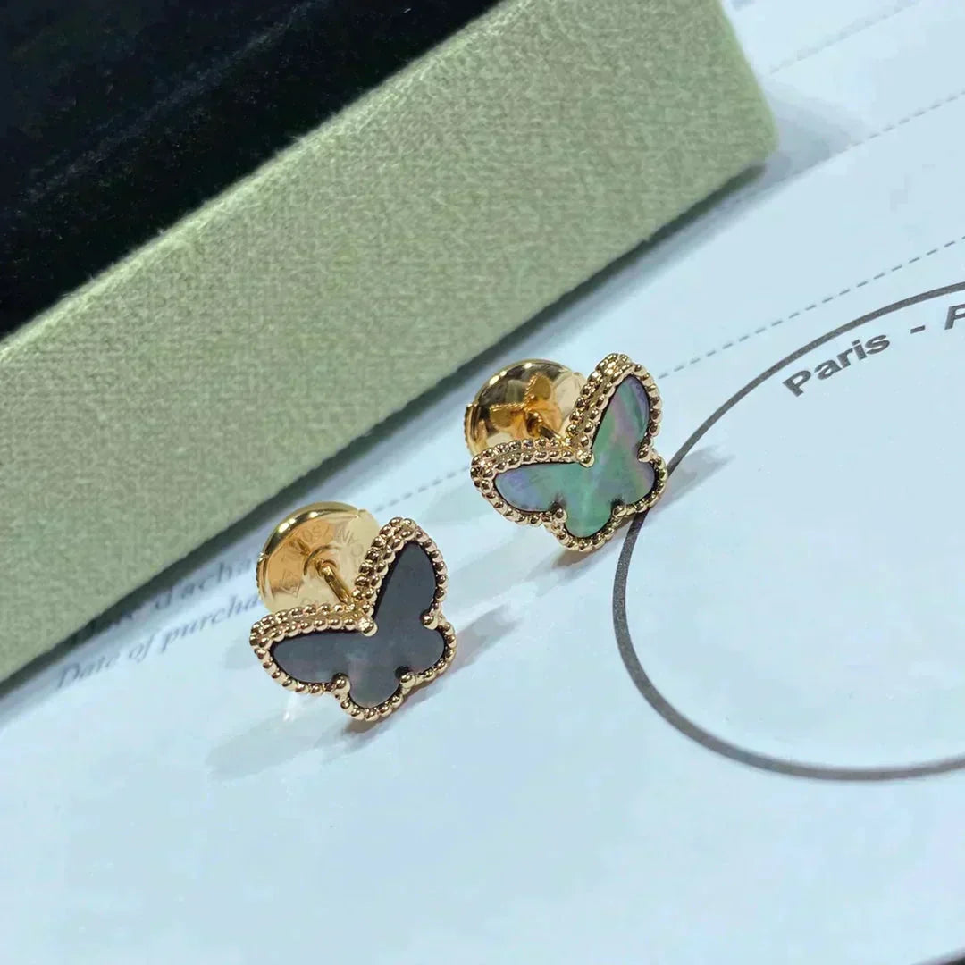[sparkle Jewelry ]BUTTERFLY DARK MOP  EARRINGS