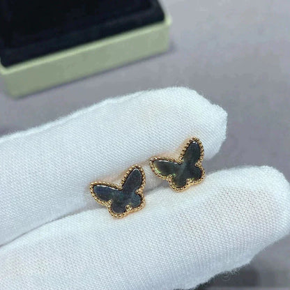 [sparkle Jewelry ]BUTTERFLY DARK MOP  EARRINGS