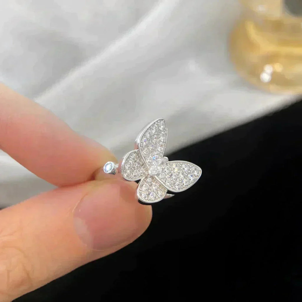 [sparkle Jewelry ]BUTTERFLY DIAMOND RING
