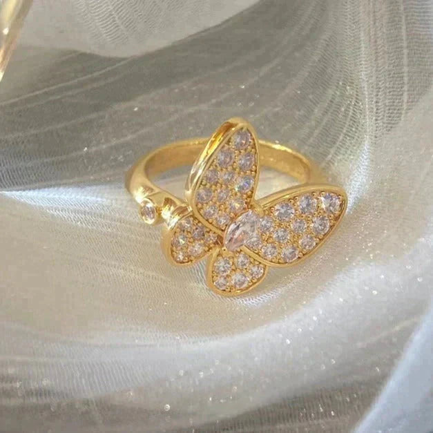 [sparkle Jewelry ]BUTTERFLY DIAMOND RING
