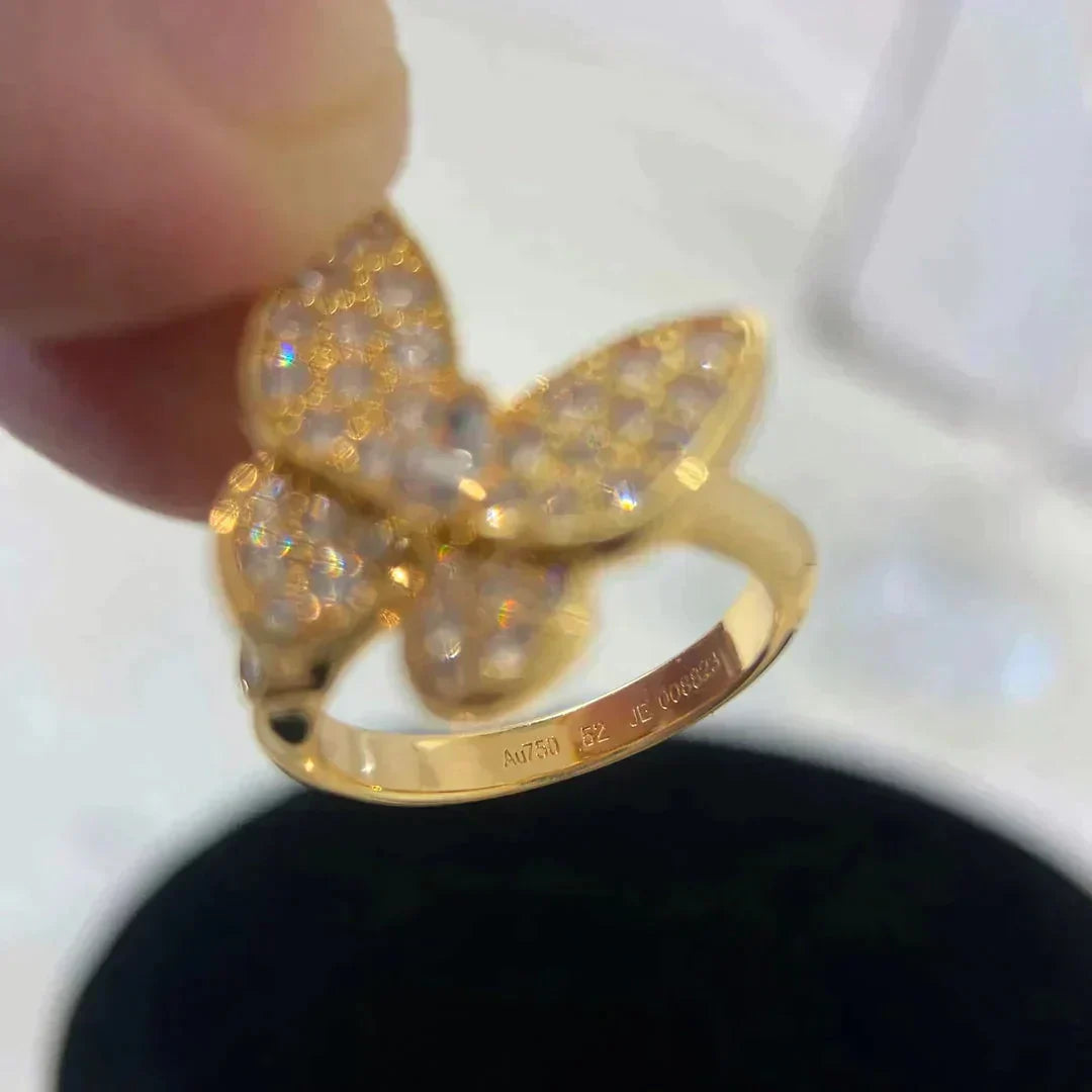 [sparkle Jewelry ]BUTTERFLY DIAMOND RING