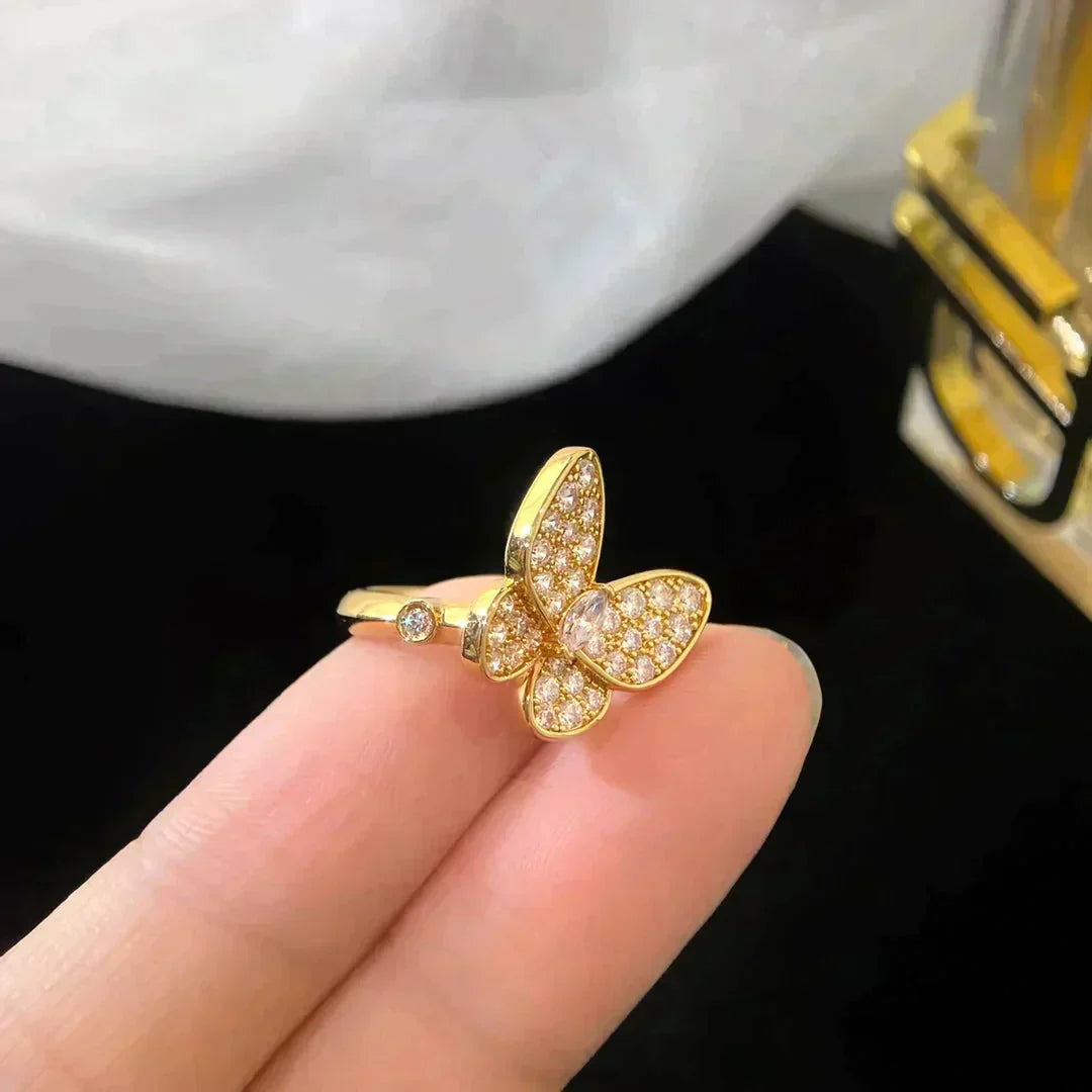 [sparkle Jewelry ]BUTTERFLY DIAMOND RING