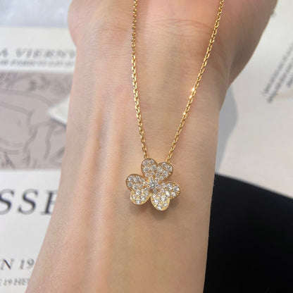 [sparkle Jewelry ]FLOWER DIAMOND NECKLACE