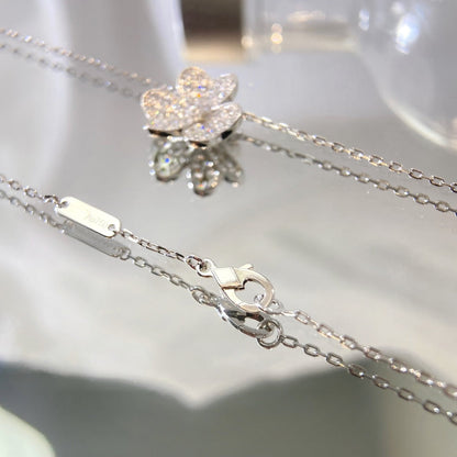 [sparkle Jewelry ]FLOWER DIAMOND NECKLACE