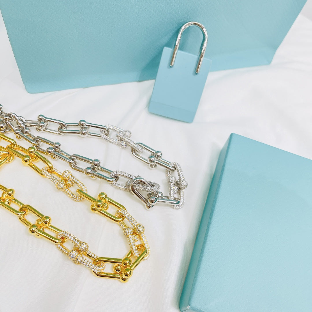 [Sparkle Jewelry]HARDWEAR NECKLACE DIAMOND PAVED