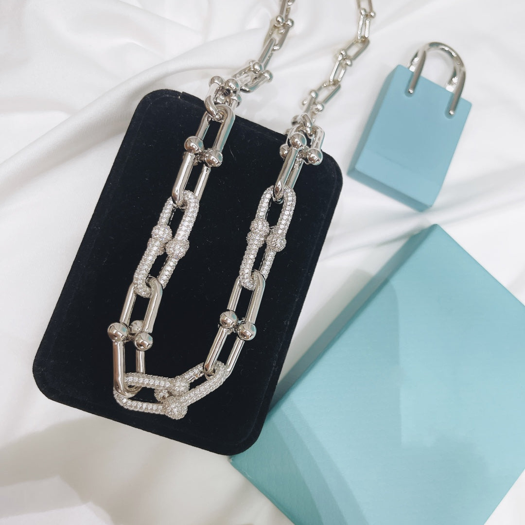 [Sparkle Jewelry]HARDWEAR NECKLACE DIAMOND PAVED
