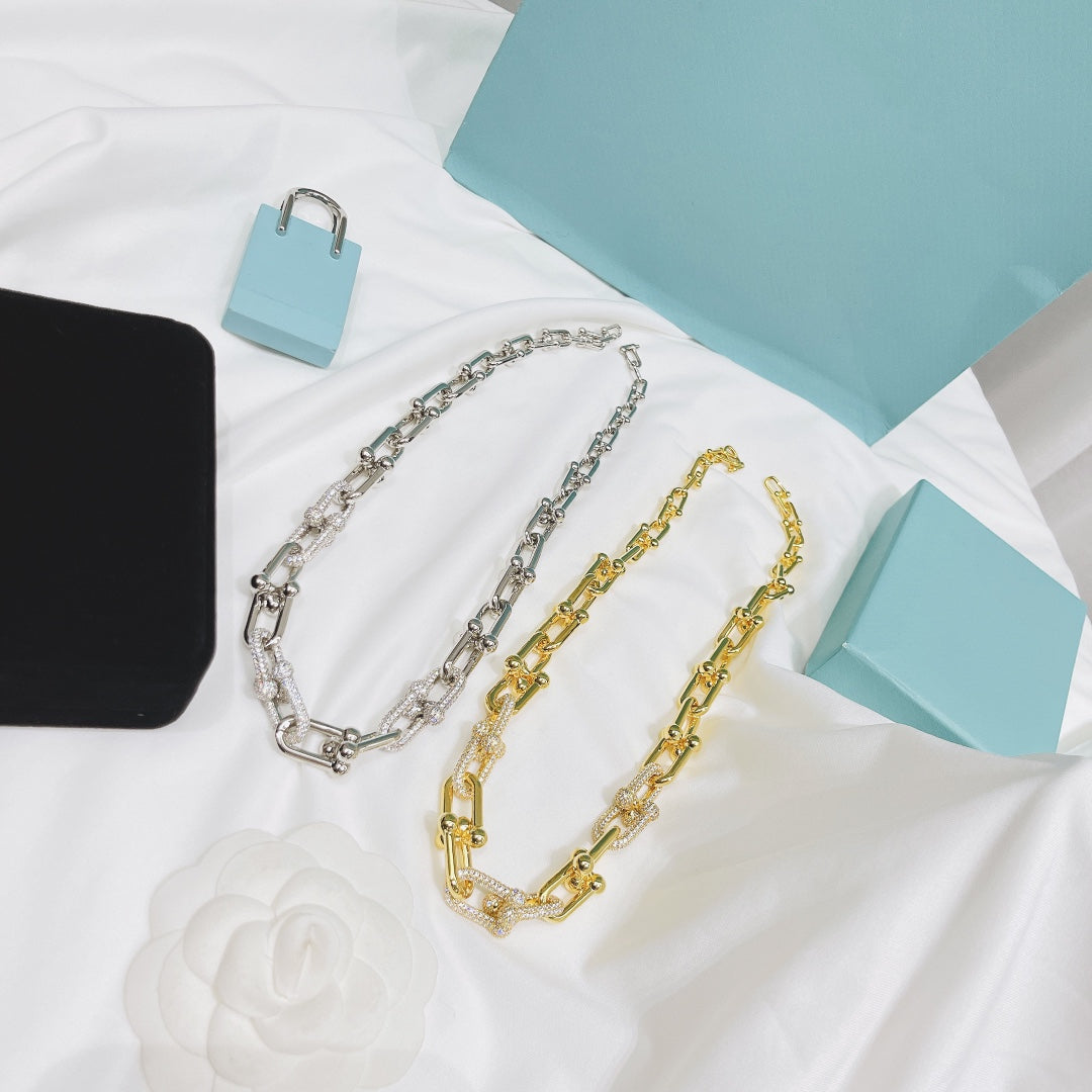 [Sparkle Jewelry]HARDWEAR NECKLACE DIAMOND PAVED