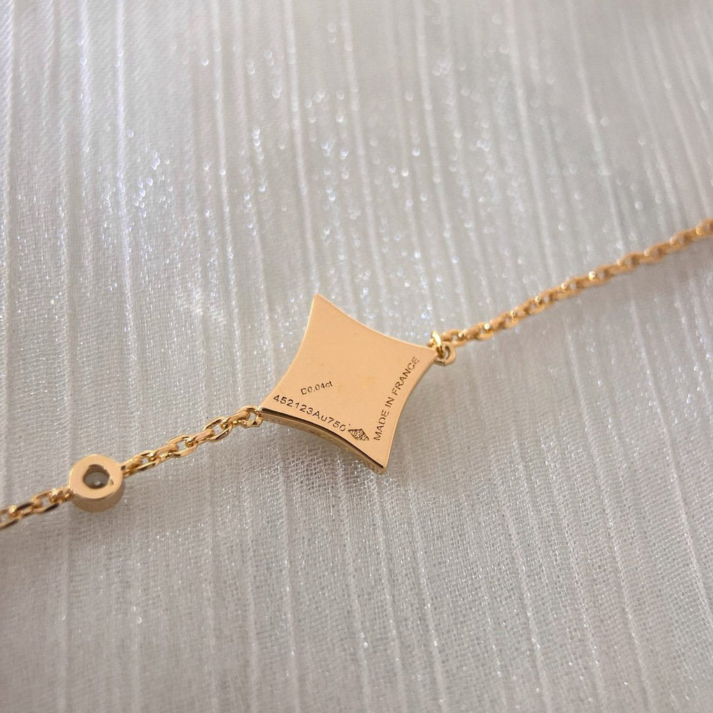 [sparkle Jewelry ]COLOR STAR CARNELIAN PINK GOLD DIAMOND BRACELET