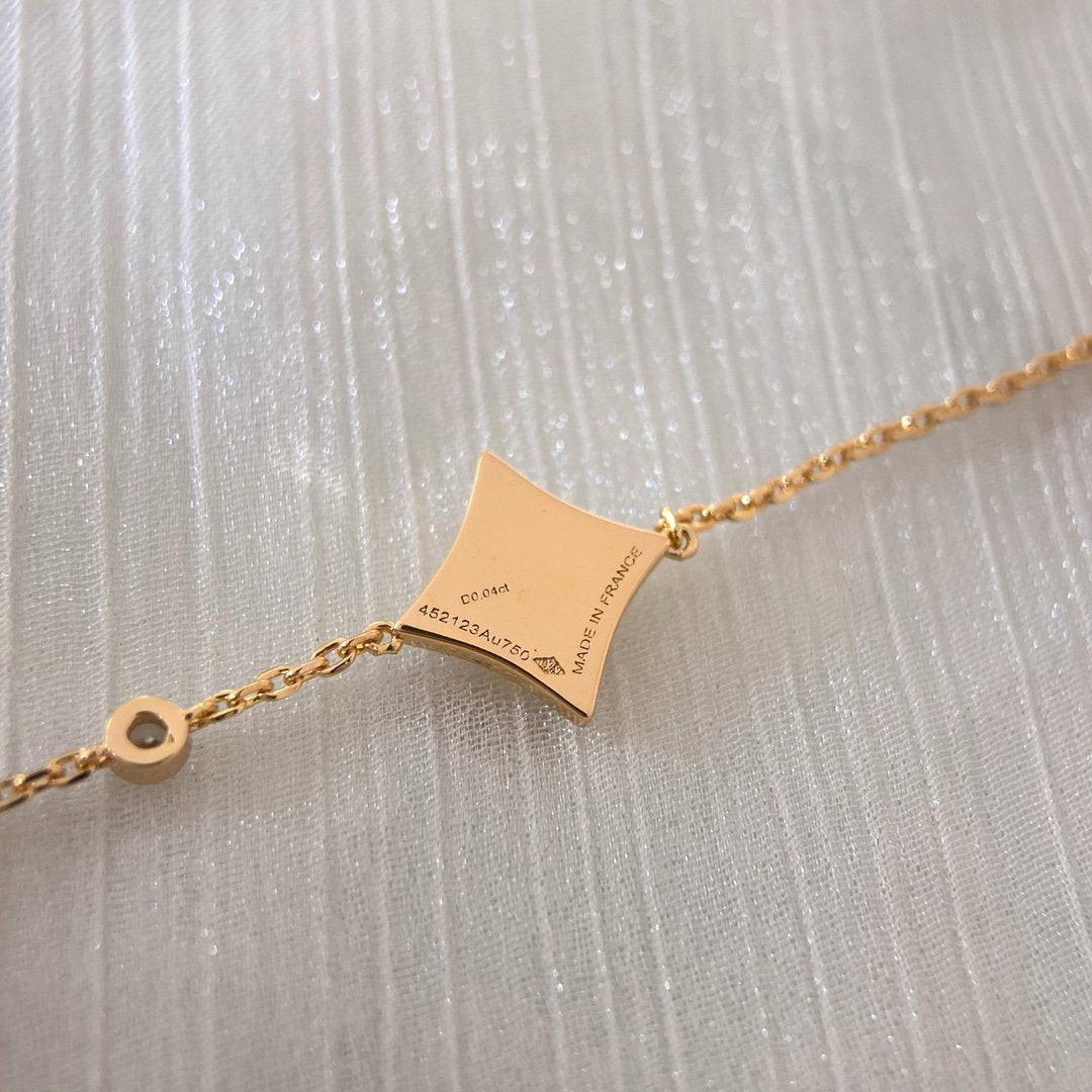 [sparkle Jewelry ]COLOR STAR CARNELIAN PINK GOLD DIAMOND BRACELET