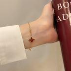 [sparkle Jewelry ]COLOR STAR CARNELIAN PINK GOLD DIAMOND BRACELET