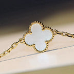 [sparkle Jewelry ]CLOVER 20 MOTIFS WHITE MOP NECKLACE