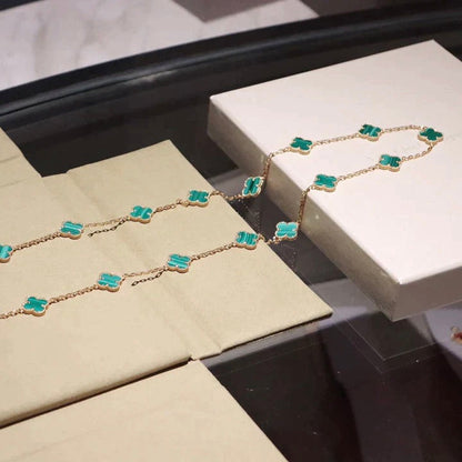 [sparkle Jewelry ]CLOVER 20 MOTIFS MALACHITE GOLD