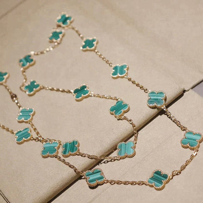 [sparkle Jewelry ]CLOVER 20 MOTIFS MALACHITE GOLD