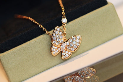 [sparkle Jewelry ]BUTTERFLY DIAMOND NECKLACE