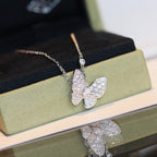 [sparkle Jewelry ]BUTTERFLY DIAMOND NECKLACE