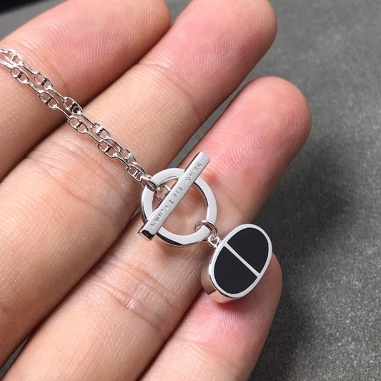 [Sparkle]CHAINE VERSO BLACK CERAMIC HALSKETTE